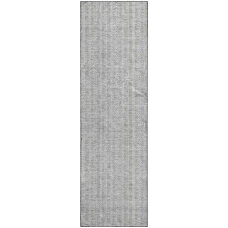 Premium Machine Washable Prisco Silver Rug