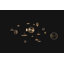 Chrona Modern Round Spun Brass Pendant Light, Vertical-1016443251-1016443248