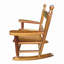 Chaise berçante en chêne - intérieur ou extérieur - durable-1864595817