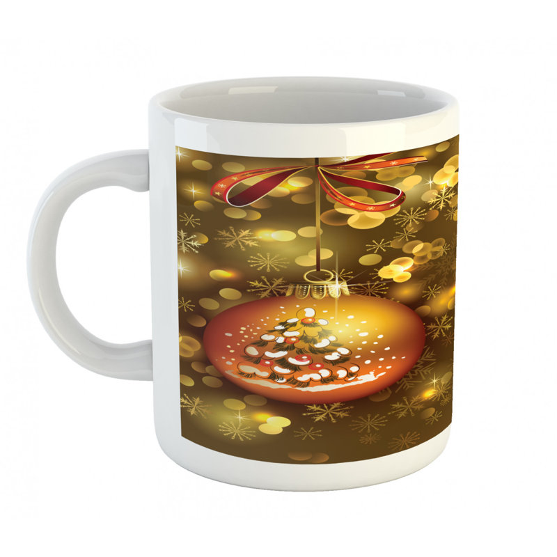 Grande tasse à café xmas ball