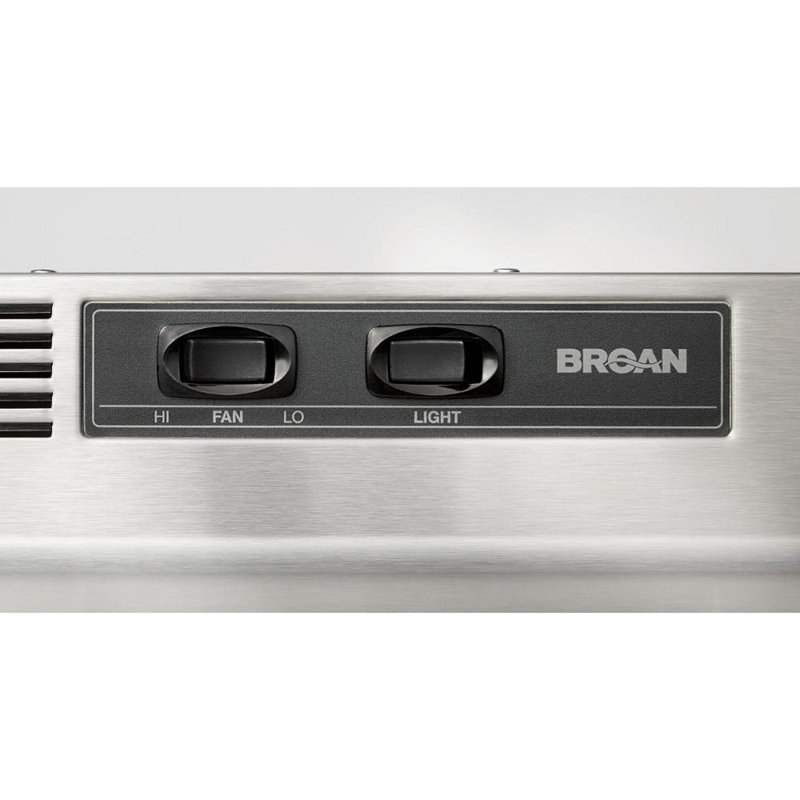 Broan 24-Inch Stainless Steel Convertible Under Cabinet Range Hood