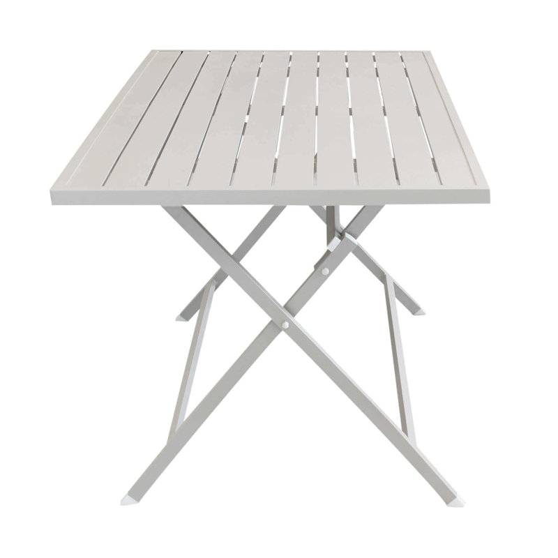 Angelos 130cm Rectangular Folding Table, Turtledove, 73cm H x 130cm L x 70cm W