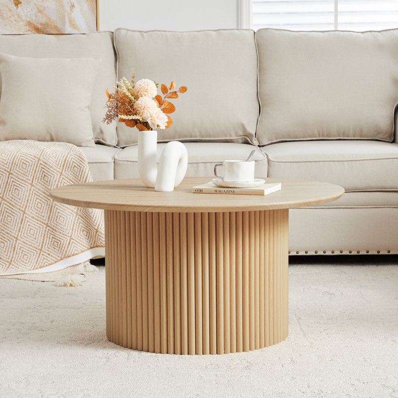 Table basse 31,5 po, 15.75" H x 31.5" W x 19.69" D, Naturel