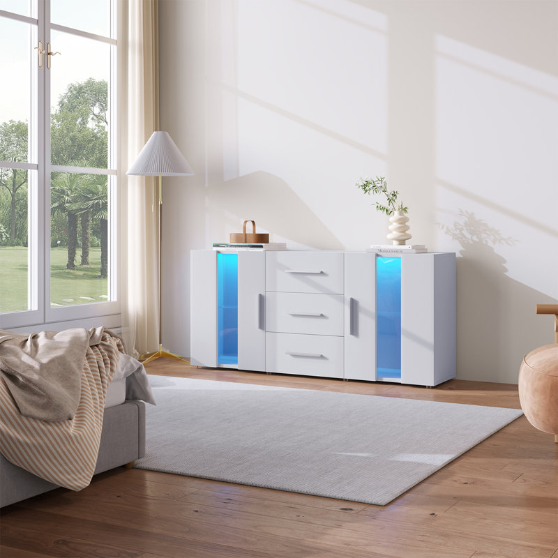 Amalyn 140cm Sideboard, White