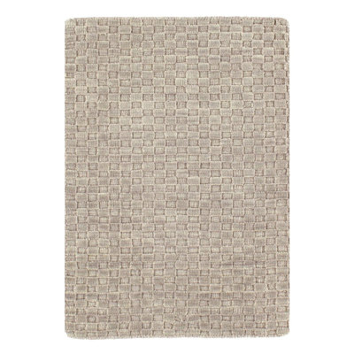 Checkered Area Rug in Gray
