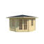 Lasita Aruba 1 - 10 x 10 Ft. Corner Log Cabin With Single Glazing (40mm)