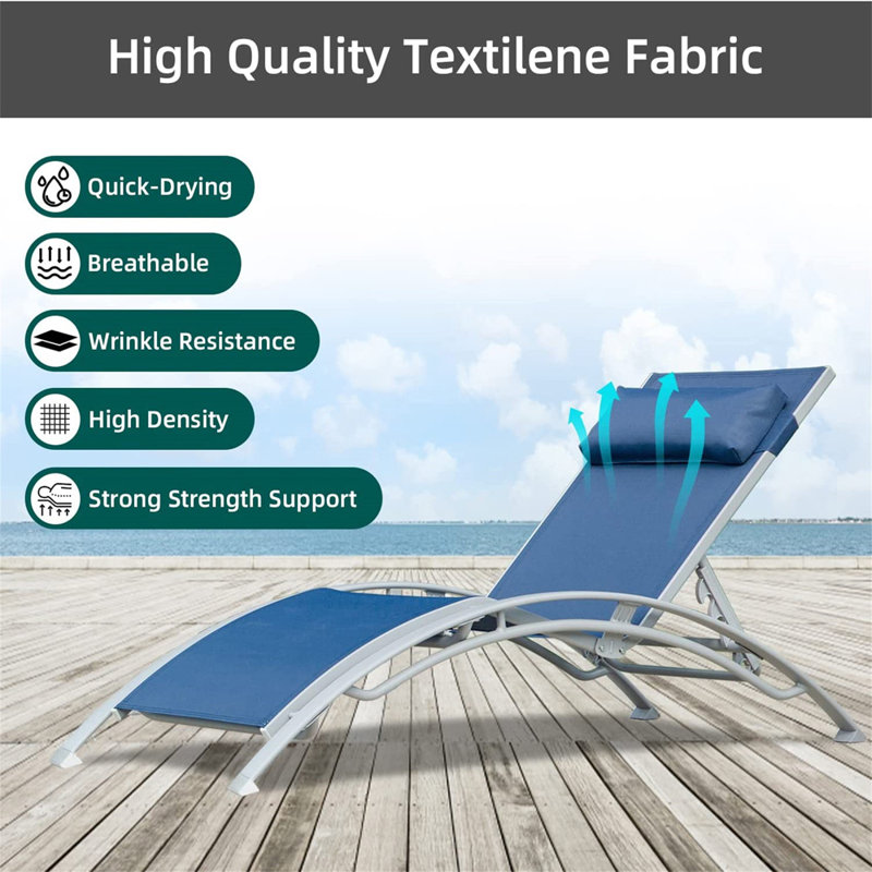 Outdoor Metal Chaise Lounge
