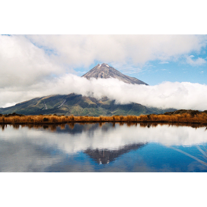Mount Taranaki Egmont by Wilpunt - Wrapped Canvas Print, 30cm H x 46cm W x 3.8cm D