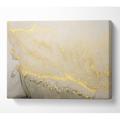The Stone Gold Glitter - Wrapped Canvas Print