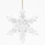 Ensemble de 6 crochets en forme de flocons de neige en fer, boules de Noël décoratives pour décorations de fêtes