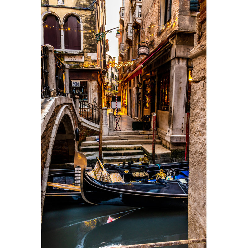 Quidnet Christmas Condola by Nicola Tedoldi - Wrapped Canvas Print, 76 cm H x 51 cm W x 3.8 cm D