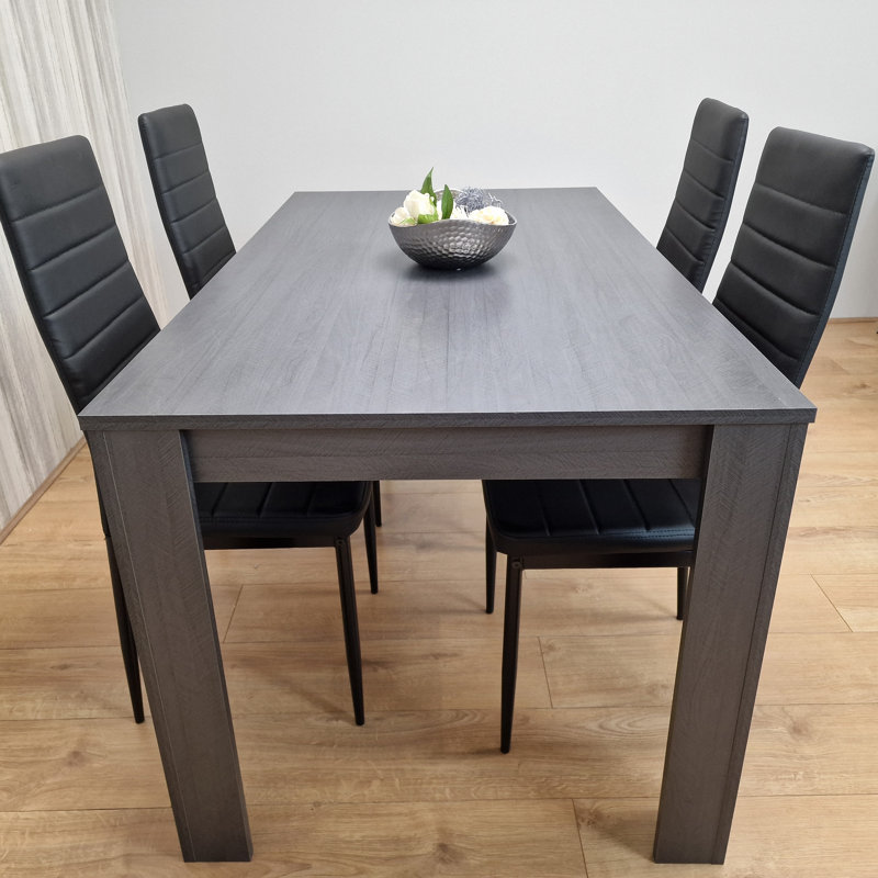 Mickelena 4 - Person Dining Set, 75"H x 117"L x 77"W