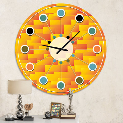 Horloge murale rétro Mid-Century