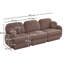 Canapé 105 po en chenille de 105 po Cloud, coussins ronds et coussins de dossier matelassés exquis, pieds de cadre de base encastrés, assise de conception ergonomique, assemblage facile, canapé de siège profond pour le salon-720400897