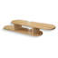 Étagère murale flottante asymétrique en bois massif clair naturel pour chambre, salle de bain, cuisine, salon-36731325-36731327