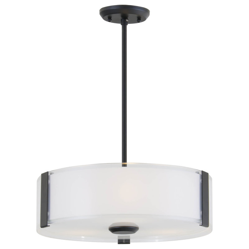 Lustree tambour 3 lumières ombrée Deja, Graphite