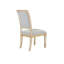 Chaise parsons en tissu Ines ivoire Ines