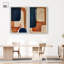 «Blue Cream», ensemble de 2 Boho Abstract par Art Remedy-134222510-114217932