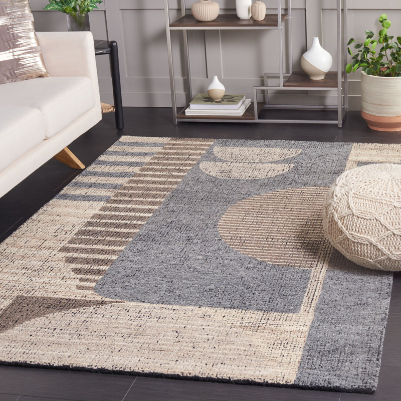 Tapis rectangulaire en laine Sanfiel, Rectangle de 5 pi x 8 pi