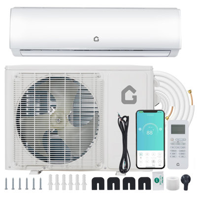 Mini climatiseur et radiateur 9000BTU, 24 SEER2 115V, jusqu'à 450 pieds carrés Ft
