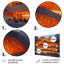 Ensemble de décoration murale moderne orange symphonique-236586580-236586548