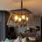 ??4-Light Farmhouse Chandelier Pendant Light - Adjustable Height - Rustic Steel Design - For Dining Room & Kitchen-893068000