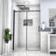 48 po x 76 po, cabine de douche, fini noir mat. Verre trempé transparent. Poignée à tirer. S'agence à plusieurs styles de salle de bain. Réglable pour les imperfections du mur. La quincaillerie fournie convient à différents murs inégaux.-120954783