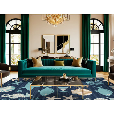  Tapis nautique lavable stylisé