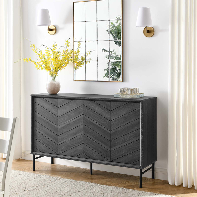 Modway Harper Chevron Sideboard, Black