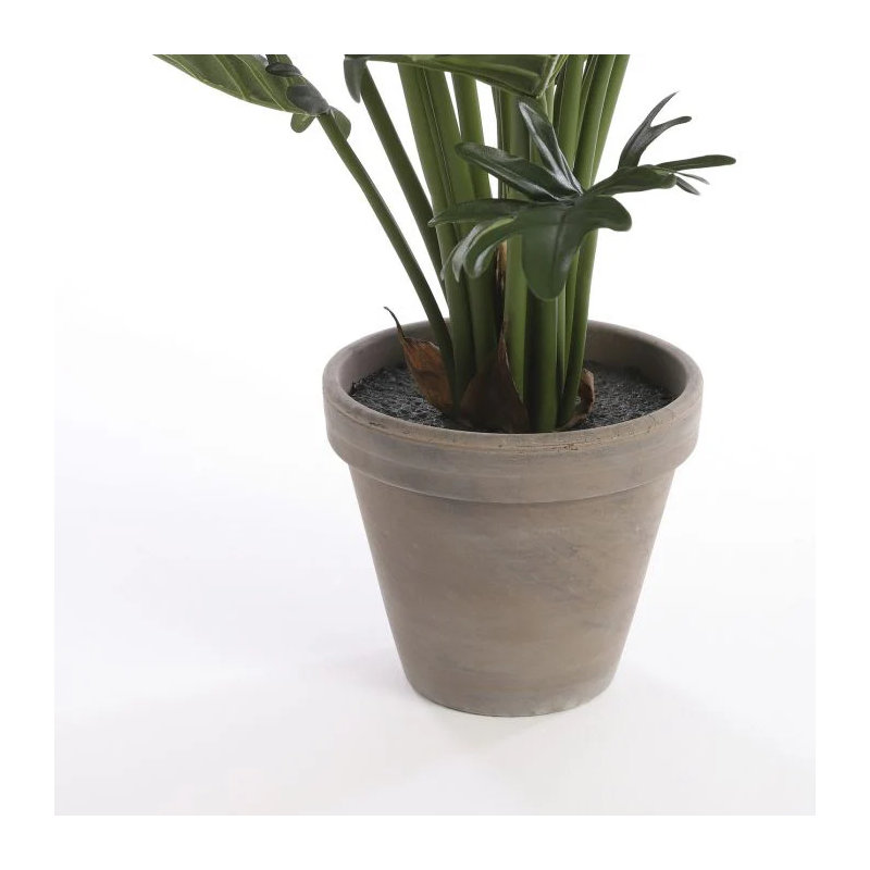 50cm Faux Philodendron Plant in Terracotta Pot