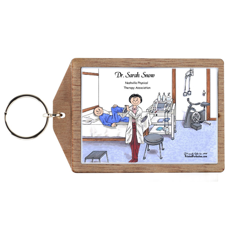 Personalized Physical Therapist - Female Key Chain, Oui