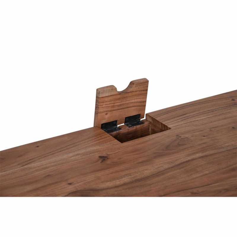 Bureau en bois massif avec prises Whitby