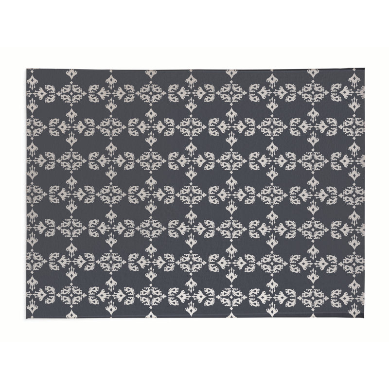 Tapis de bureau Cassia, L 36 po x P 60 po, Gris anthracite