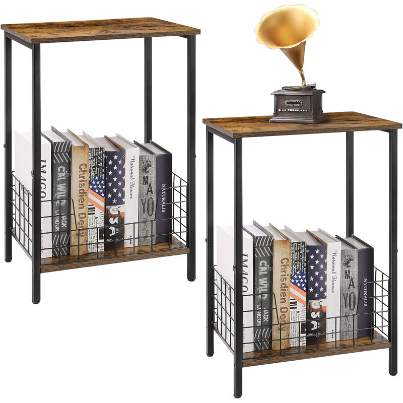 Ensemble de tables de bout avec rangement Aadhrith