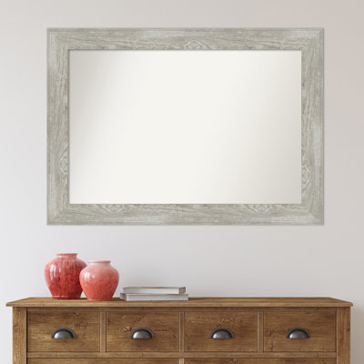 Wigley Dove Greywash Bathroom Vanity Non-Beveled Wall Mirror
