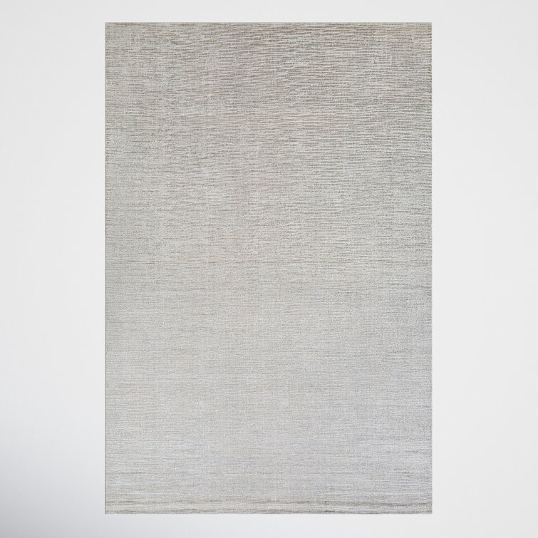 Elba Handmade Gray/White Area Rug
