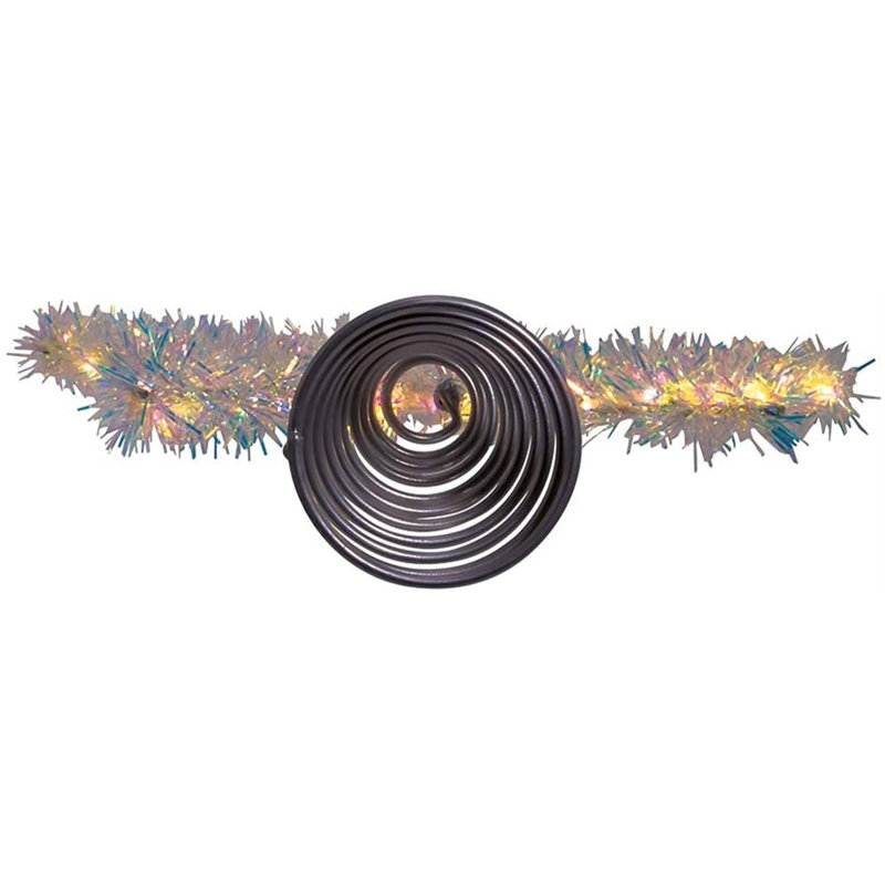 12.5'' Lighted Tree Topper, Tinsel