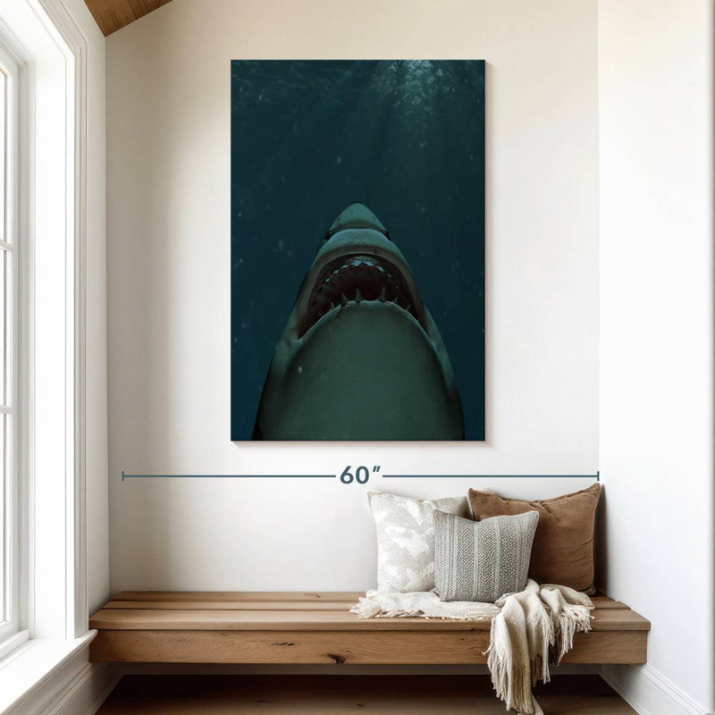 Brampt Jaws Of Great White Shark, 48" H x 32" W