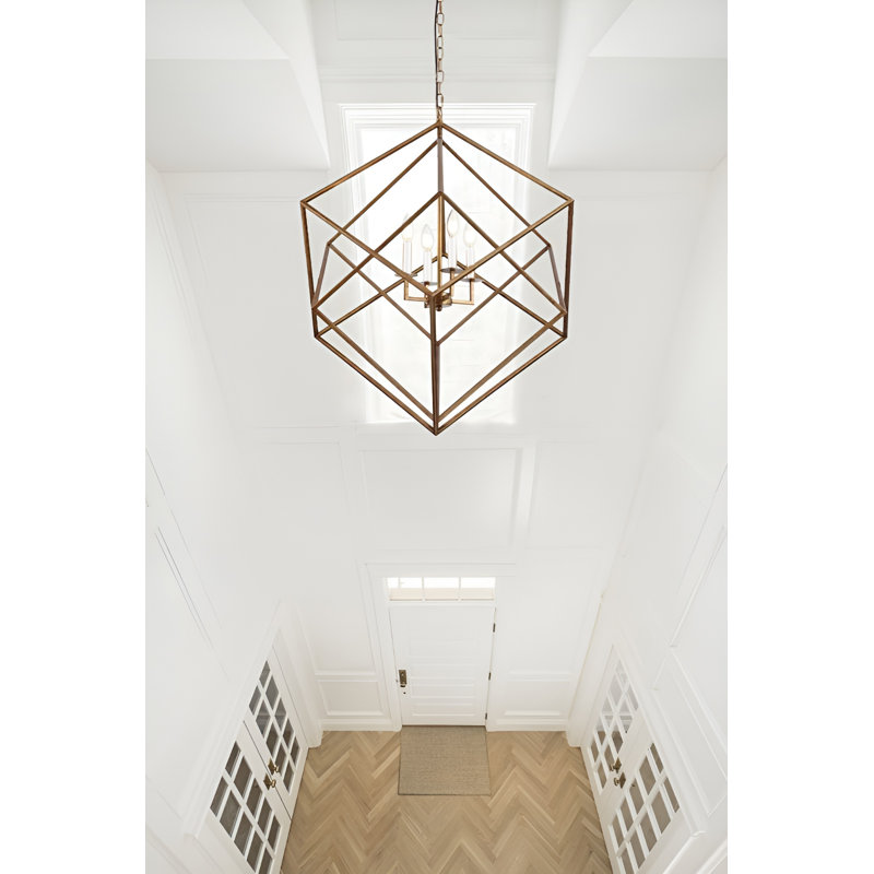 Lustre géométrique ajustable 4 lumières Dayneka