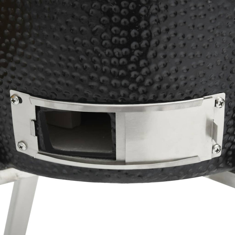 Kamado Barbecue Grill Smoker Ceramic, Black