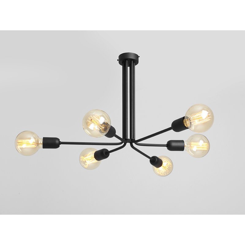 Ballywillin Semi Flush Mount, Black