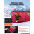Pop Up Ice Fishing Tent 6-8 Person 142 x 71 x 79 in Portable Shelter, for Winter Fishing, 67 sq ft Area, 300D Oxford Fabric Hub-Style Shanty, Ice Cube with Anchors, Ropes, Carry Bag, Red/Black