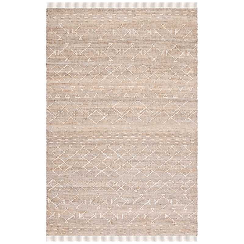 Southwestern Handmade Hand-Loomed Area Rug, Rectangle 5' x 8'