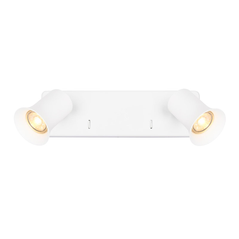 Simanka Flush Mount, White, White