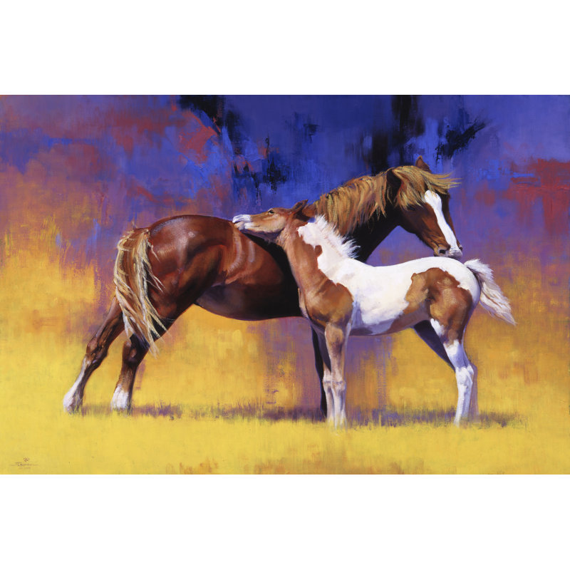 Painted - Wrapped Canvas Graphic Art, 32" H x 48" W x 1.25" D