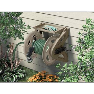 Liberty Garden Wall Mounted Heavy Aluminum Hanging Hose Reel w/ Guide (3  Pack), 1 Piece - Dillons Food Stores