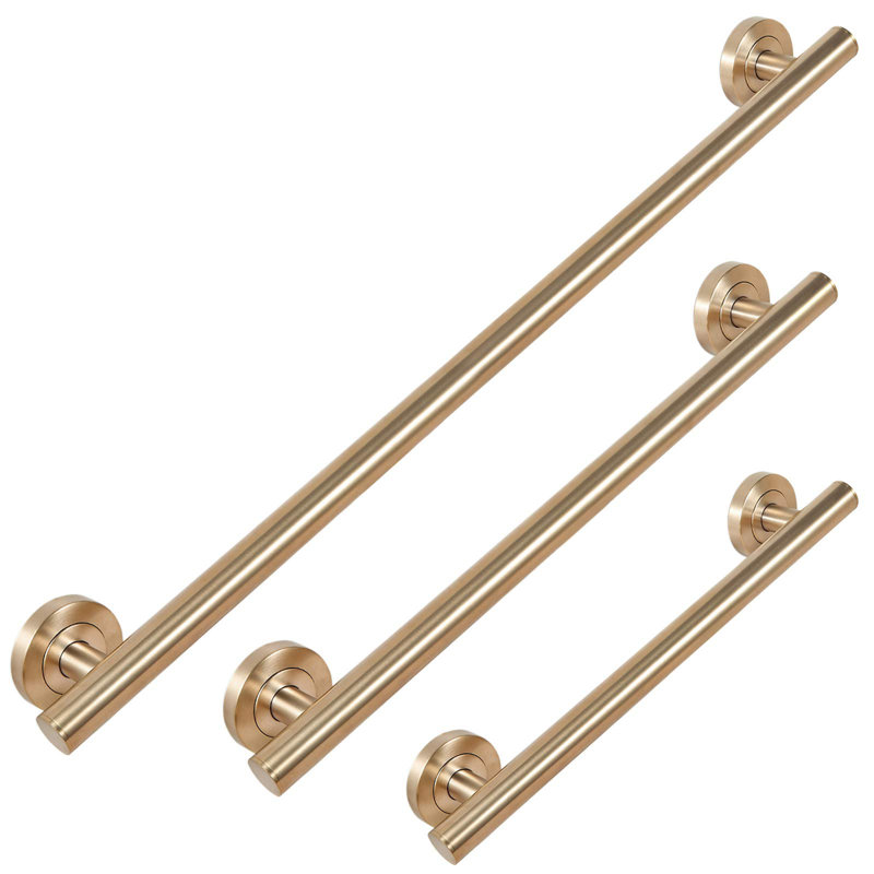 Bath Shower Safety Grab Bar, 3 Pack 18'' 24'' 36'', Gold