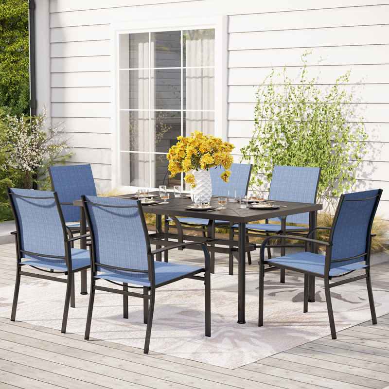 Rectangular 6 - Person 64" Long Dining Set