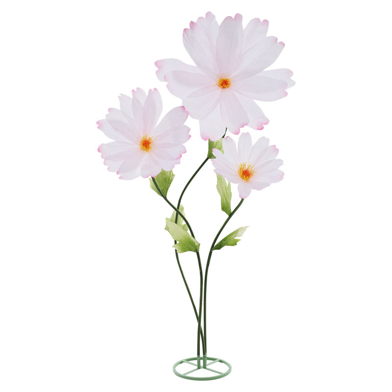Fleurs de marguerite géantes en papier artificiel pour une fête de mariage, Rose