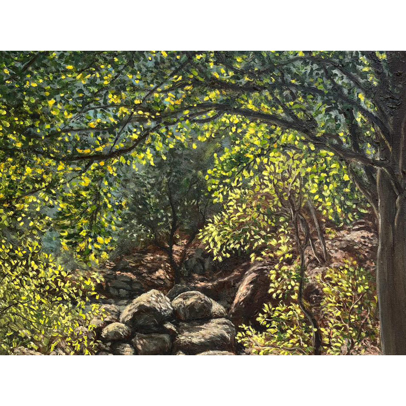Dans la forêt | Peinture à l'huile par Somnath Harne